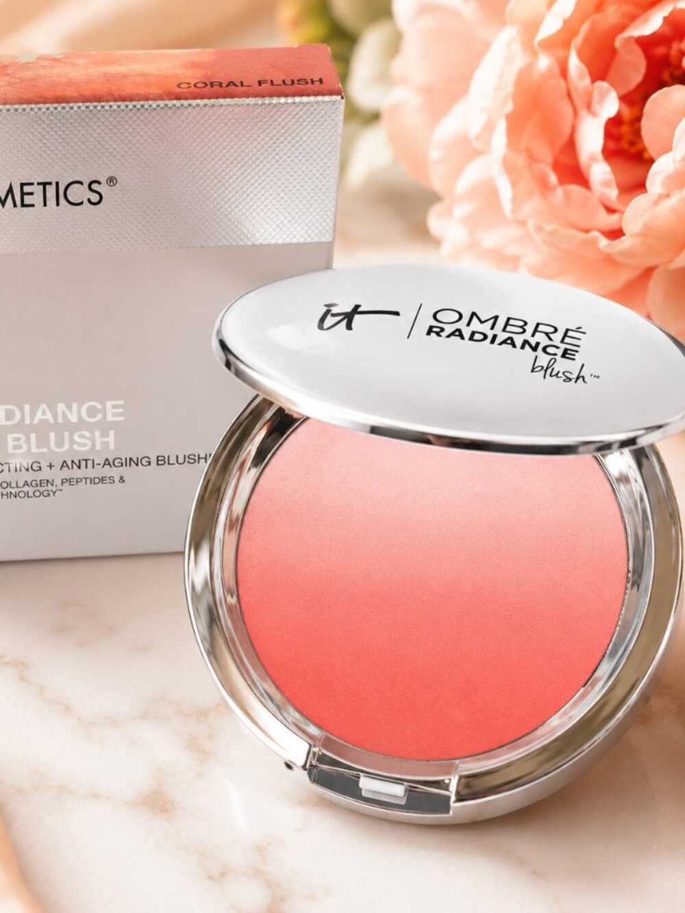 IT Cosmetics Ombré Radiance Blush – Coral Flush – RARE / DISCONTINUED – NIB